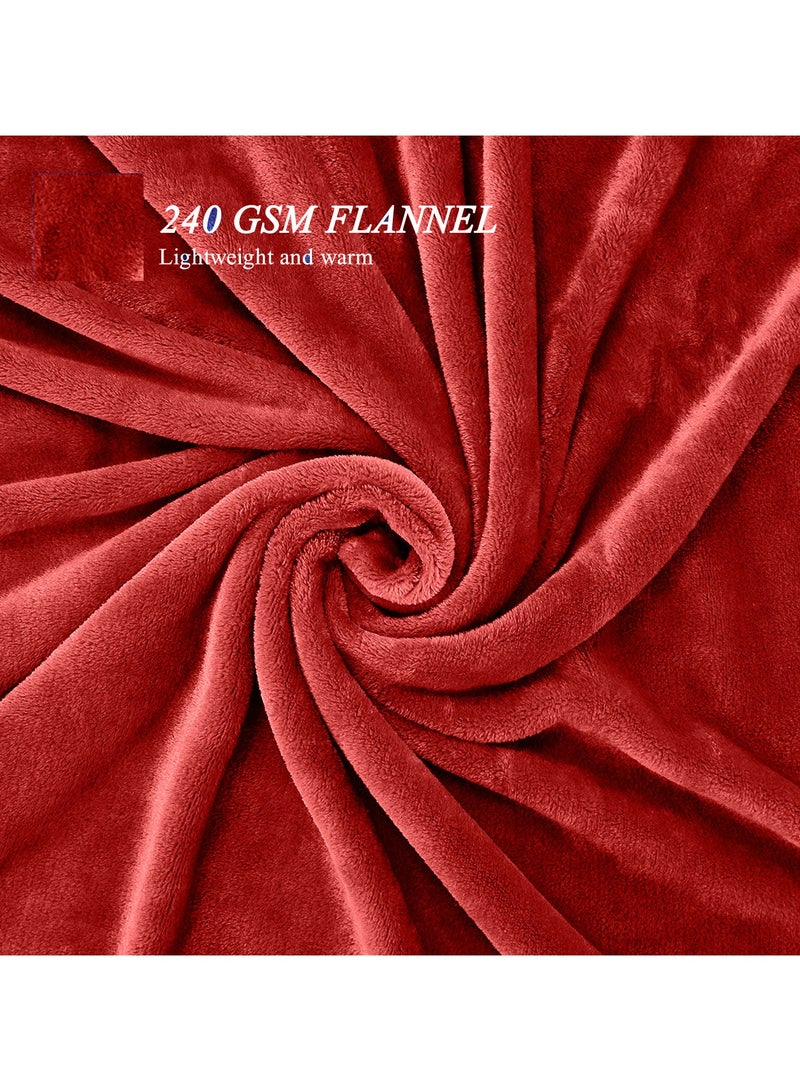  تي  جي  إتش بطانية فلانيل فليس أحجام فردية لجميع الفصول بطانية محشوة للسرير بطانية دافئة للسرير والأريكة مريحة وناعمة - Image 4